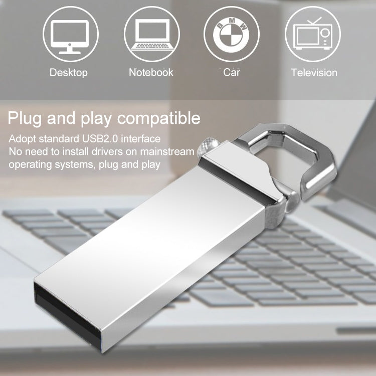 4GB Metallic Keychains Style USB 2.0 Flash Disk - Computer & Networking by buy2fix | Online Shopping UK | buy2fix