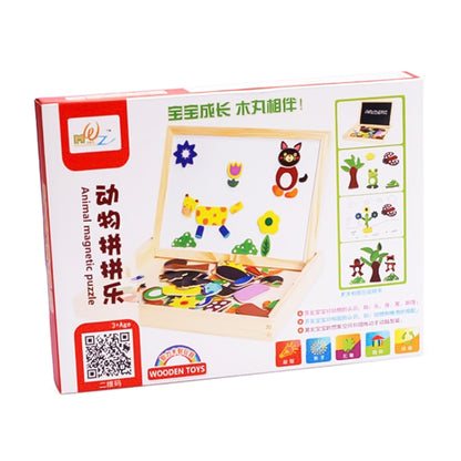 Animal Puzzle Magnetic Double Side Drawing Board - Drawing Toys by buy2fix | Online Shopping UK | buy2fix