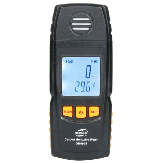 BENETECH GM8805 LCD Display Handheld Carbon Monoxide CO Monitor Detector Meter Tester, Measure Range: 0-1000ppm(Black) - Consumer Electronics by BENETECH | Online Shopping UK | buy2fix