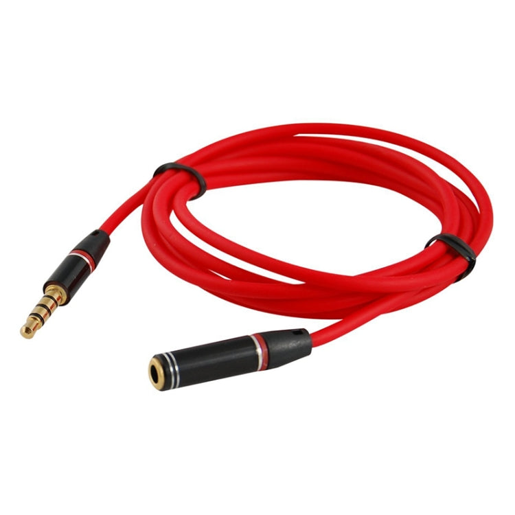 1.2m Aux Audio Cable 3.5mm Male to Female, Compatible with Phones, Tablets, Headphones, MP3 Player, Car/Home Stereo & More(Red) - Cable & Splitter by buy2fix | Online Shopping UK | buy2fix