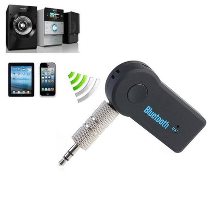Car Bluetooth Handsfree Music Mic Receiver For iPhone, Galaxy, Sony, Lenovo, HTC, Huawei, and other Smartphones - In Car by buy2fix | Online Shopping UK | buy2fix