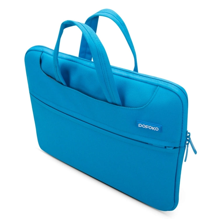 POFOKO 12 inch Portable Single Shoulder Laptop Bag for Laptop(Blue) - 12.1 inch by POFOKO | Online Shopping UK | buy2fix