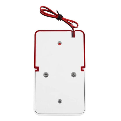 Mini Wired Red Strobe Siren for Burglar Security Alarm(White) - Security by buy2fix | Online Shopping UK | buy2fix