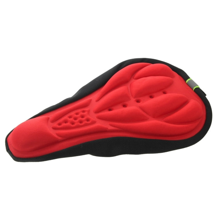 3D Silicone Lycra Nylon & Gel Pad Bicycle Seat Saddle Cover, Soft Cushion Fits for Kinds of Bikes(Red) - Outdoor & Sports by buy2fix | Online Shopping UK | buy2fix