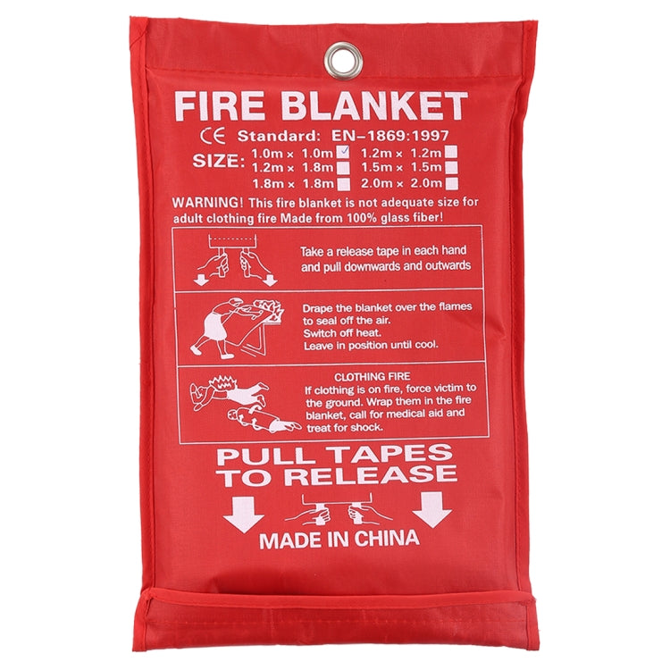 Emergency Survival Fire Blanket Shelter Safety Protector Extinguishers Tent, Size: 1*1m - Others by buy2fix | Online Shopping UK | buy2fix