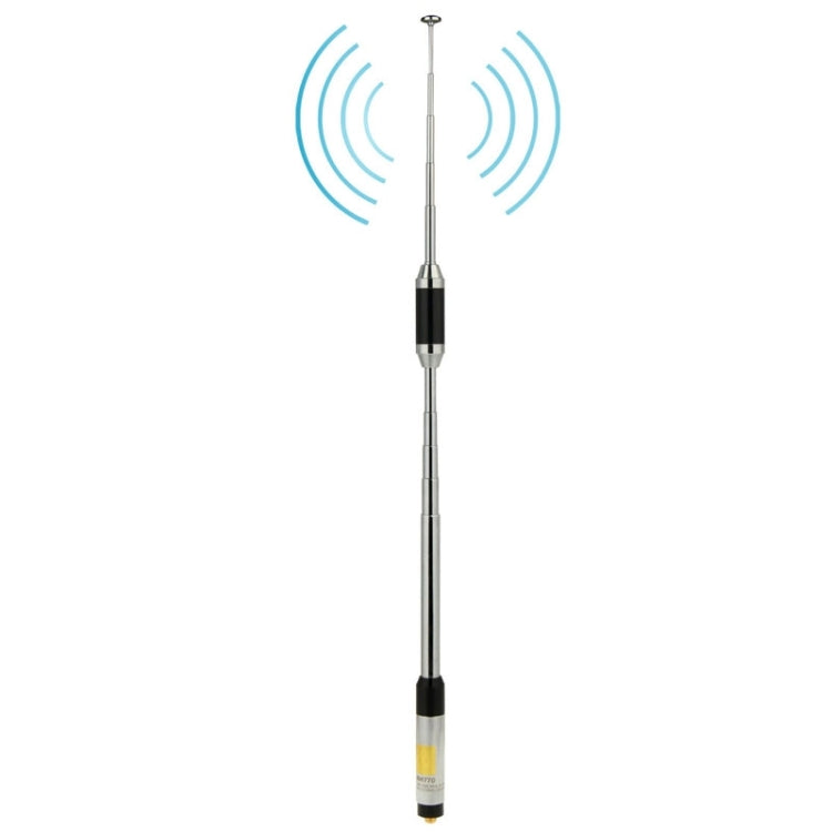 RH770 Dual Band 144/430MHz High Gain SMA-F Telescopic Handheld Radio Antenna for Walkie Talkie, Antenna Length: 93cm - Consumer Electronics by buy2fix | Online Shopping UK | buy2fix