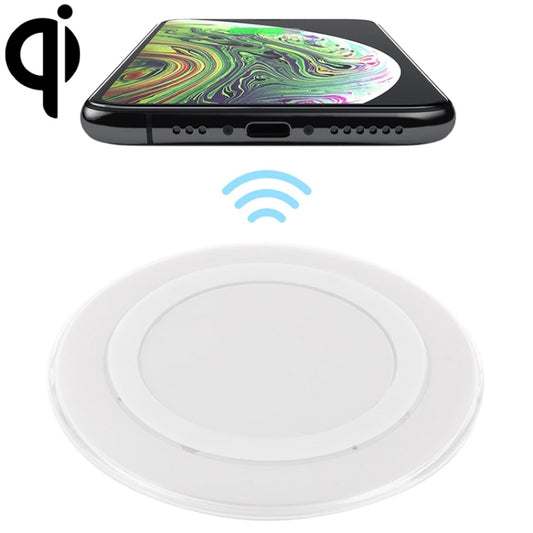A1 Qi Standard Wireless Charging Pad(White) - Apple Accessories by buy2fix | Online Shopping UK | buy2fix