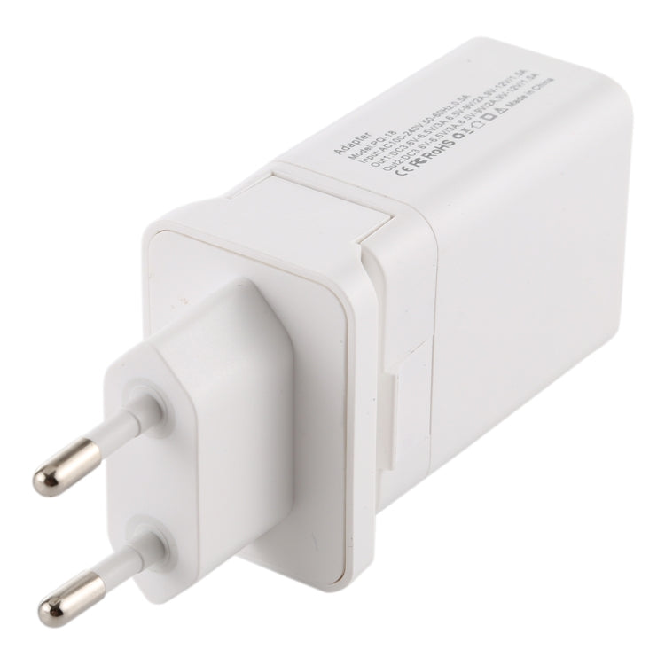5 in 1 18W Power Adapter Plug Adapter Convertible US + UK + EU + AU Plug - Consumer Electronics by buy2fix | Online Shopping UK | buy2fix
