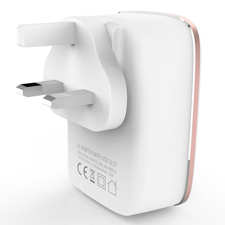 LDNIO A4404 4.4A 4 x USB Ports Smart Travel Charger, UK Plug - USB Charger by LDNIO | Online Shopping UK | buy2fix