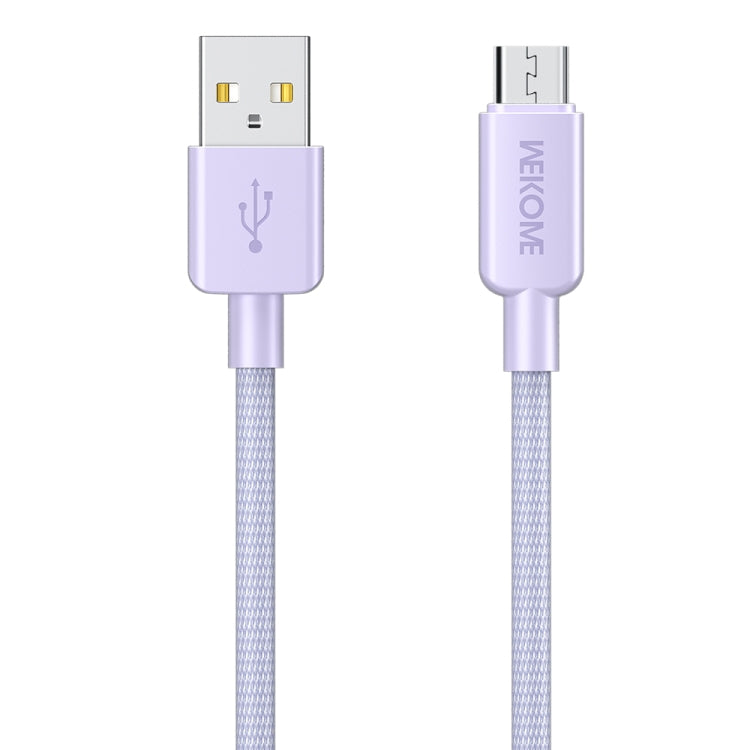 WEKOME WDC-03 Tidal Energy Series 3A USB to Micro USB Braided Data Cable, Length: 1m (Purple) -  by WK | Online Shopping UK | buy2fix