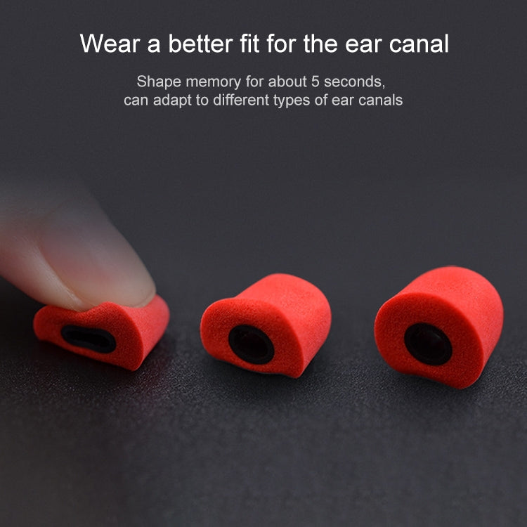 A Pair KZ Soft Memory Foam Earbuds For All In-Ear Earphone(Red) - Apple Accessories by KZ | Online Shopping UK | buy2fix