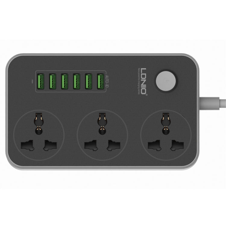 LDNIO SC3604 6 x USB Ports Multi-function Travel Home Office Socket, Cable Length: 2m, Big UK Plug - Extension Socket by LDNIO | Online Shopping UK | buy2fix