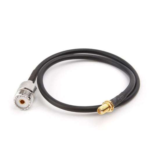 SMA Female to UHF SO239 PL259 Female RG58 Pork Tail Cable, Length: 50cm - Security by buy2fix | Online Shopping UK | buy2fix