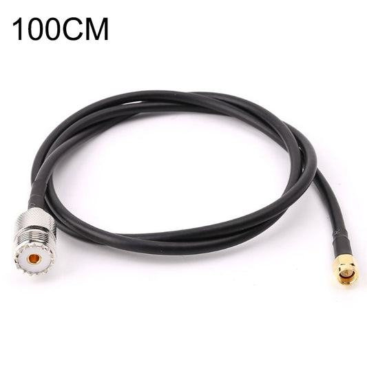 RG58 UHF Female to SMA Male Connecting Cable, Length: 100cm - Security by buy2fix | Online Shopping UK | buy2fix
