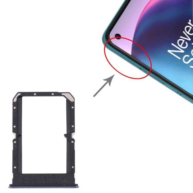 SIM Card Tray + SIM Card Tray for OnePlus Nord CE 5G EB2101 / EB2103 (Blue) - Card Tray by buy2fix | Online Shopping UK | buy2fix