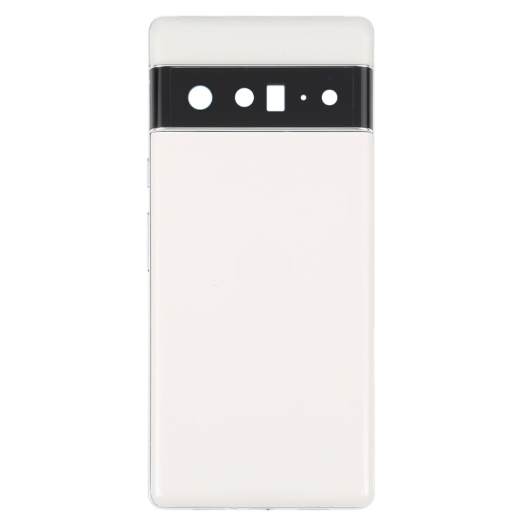 For Google Pixel 6 Pro Battery Back Cover with Middle Frame(White) - Repair & Spare Parts by buy2fix | Online Shopping UK | buy2fix