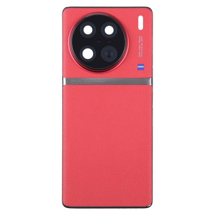 For vivo X90 Pro Original Battery Back Cover with Camera Lens Cover(Red) -  by buy2fix | Online Shopping UK | buy2fix
