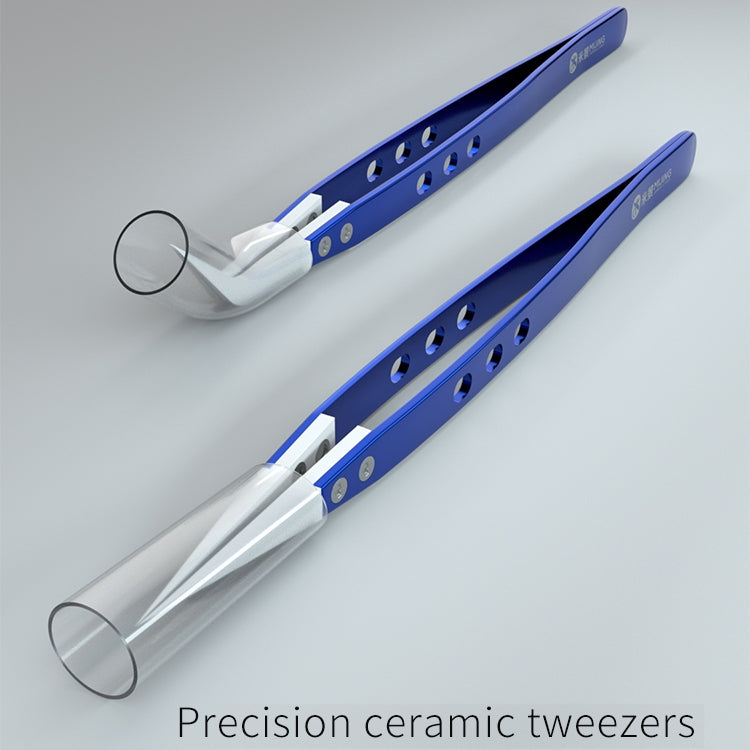 Mijing Antistatic Precision Diamagnetism Tweezers(Curved) - Tweezers by MIJING | Online Shopping UK | buy2fix