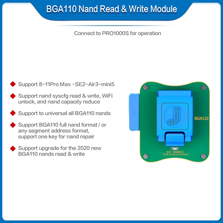 JC BGA110 Nand Module For iPhone 8 ~ 11 Pro Max - Repair Platform by JC | Online Shopping UK | buy2fix