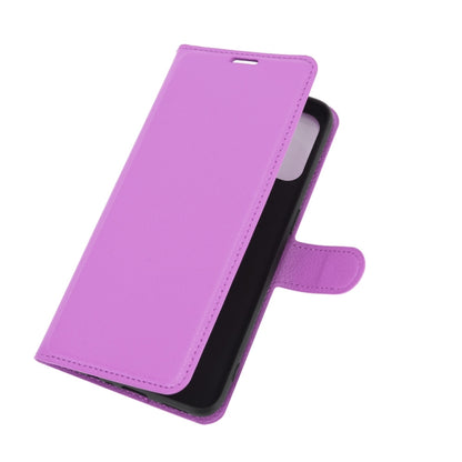 For OPPO A53 2020/OPPO A32 2020 Litchi Texture Horizontal Flip Protective Case with Holder & Card Slots & Wallet(Purple) - OPPO & vivo Accessories by buy2fix | Online Shopping UK | buy2fix