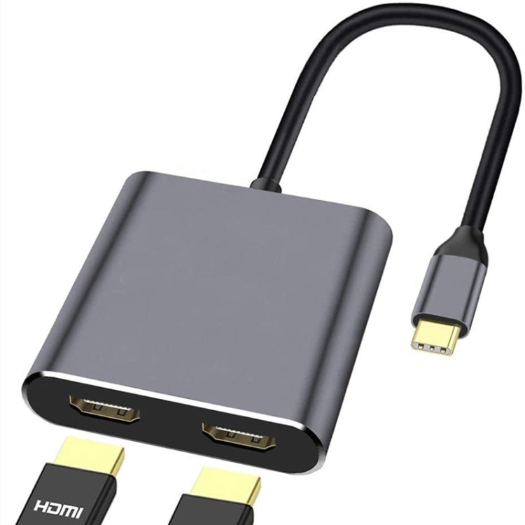 ZS-SGSHDMI USB-C / Type-C to Dual HDMI Adapter - Computer & Networking by buy2fix | Online Shopping UK | buy2fix