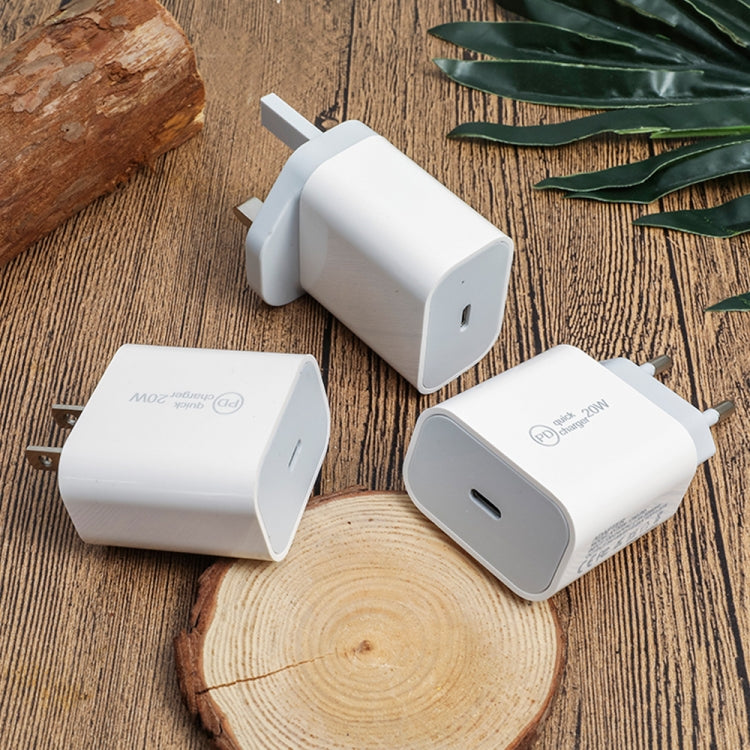 SDC-20W 2 in 1 PD 20W USB-C / Type-C Travel Charger + 3A PD3.0 USB-C / Type-C to 8 Pin Fast Charge Data Cable Set, Cable Length: 2m, UK Plug - Apple Accessories by buy2fix | Online Shopping UK | buy2fix