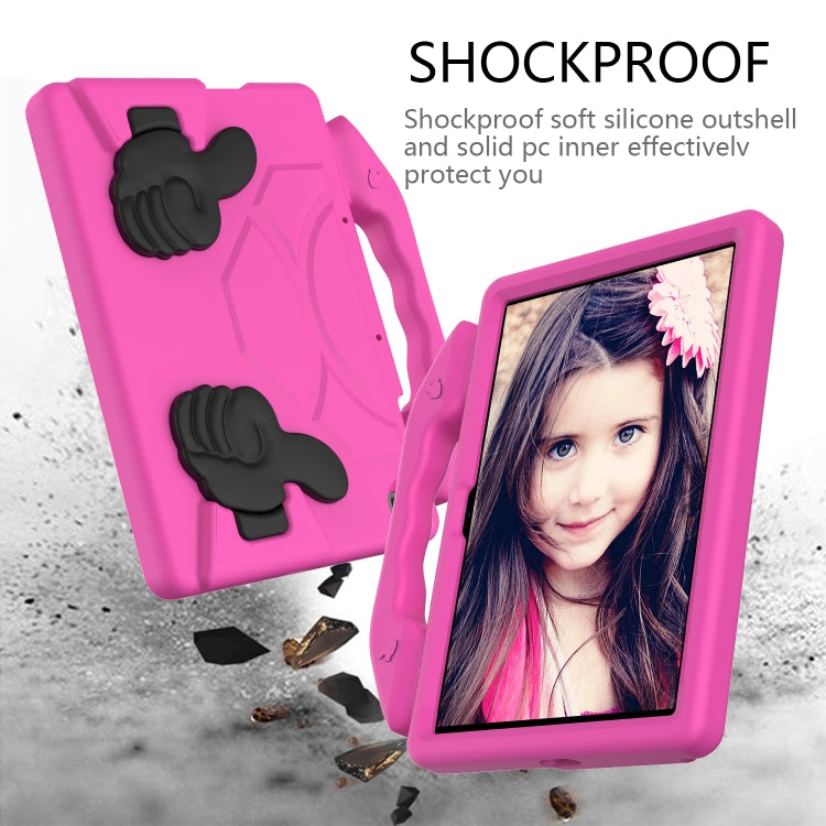 For Huawei MediaPad T10S 10.1/T10 9.7 Thumb Bracket EVA Shockproof Tablet Case(RoseRed) - Mobile Accessories by buy2fix | Online Shopping UK | buy2fix