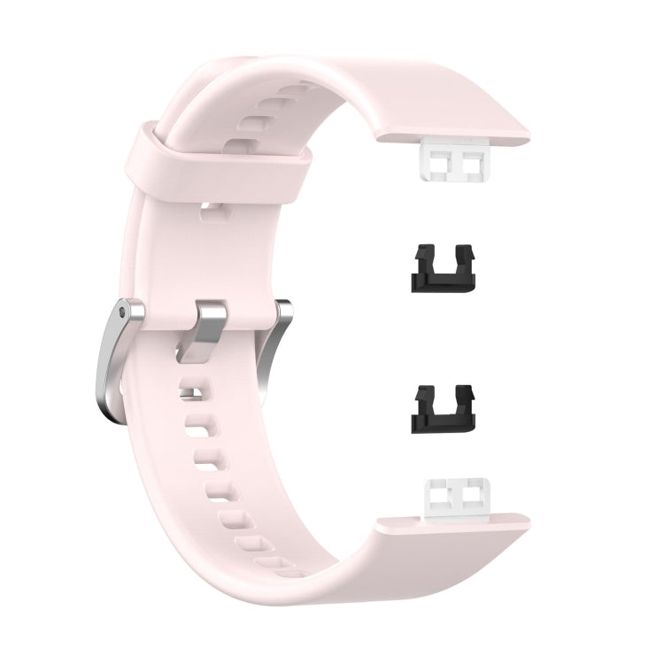 For Huawei Watch Fit TIA-B09 Silicone Watch Band(light pink) - Smart Wear by buy2fix | Online Shopping UK | buy2fix