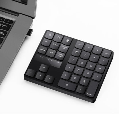 2.4G USB Wireless Numeric Keypad 35 Keys Charging Digital Keyboard Notebook Laptop Mini Numpad -  by buy2fix | Online Shopping UK | buy2fix