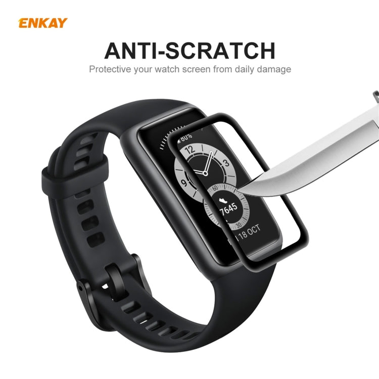 For Huawei Band 6 / Honor Band 6 10 PCS ENKAY Hat-Prince 3D Full Screen Soft PC Edge + PMMA HD Screen Protector Film - Screen Protector by ENKAY | Online Shopping UK | buy2fix