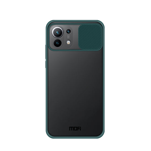 For Xiaomi Mi 11 MOFI Xing Dun Series Translucent Frosted PC + TPU Privacy Anti-glare Shockproof All-inclusive Protective Case(Green) - Xiaomi Cases by MOFI | Online Shopping UK | buy2fix