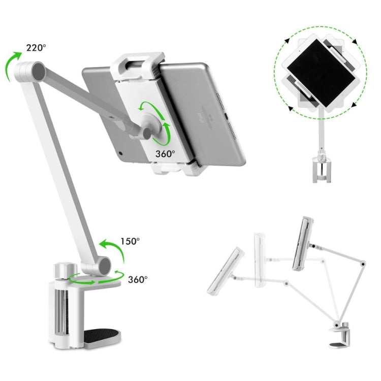 AP-7LC 360 Degree Rotating Adjustable Lifting Long Arm Lazy Bedside Desktop Tablets Phones Holder - Lazy Bracket by buy2fix | Online Shopping UK | buy2fix