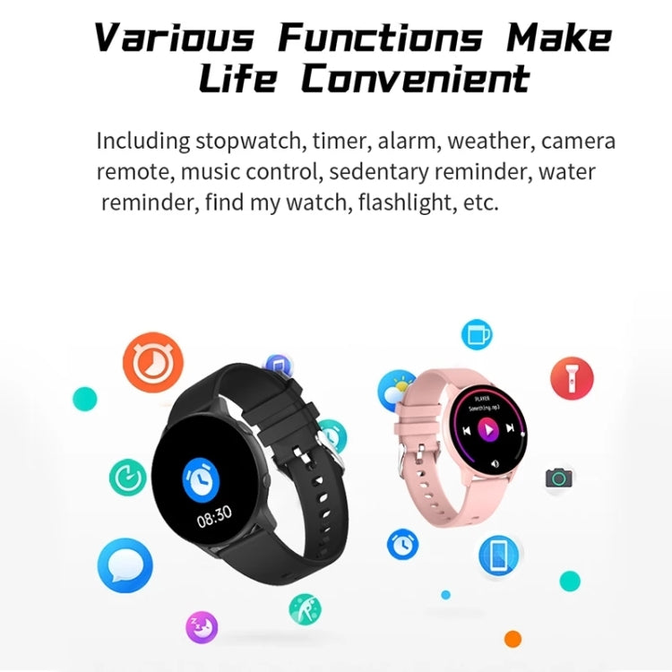 MX1 1.28 inch IP68 Waterproof Color Screen Smart Watch,(Black) - Smart Wear by buy2fix | Online Shopping UK | buy2fix