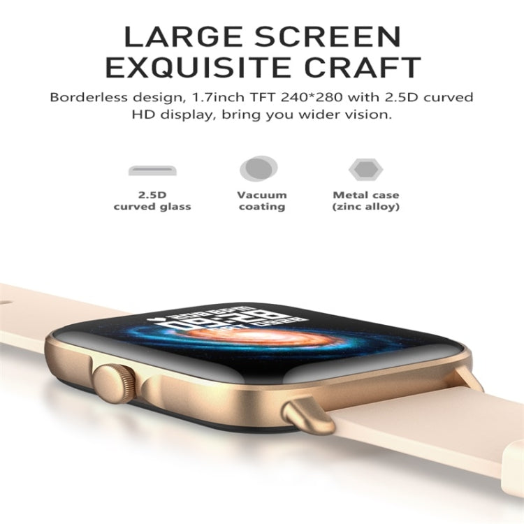 Y22 1.7inch IP67 Color Screen Smart Watch(Black) - Smart Wear by buy2fix | Online Shopping UK | buy2fix
