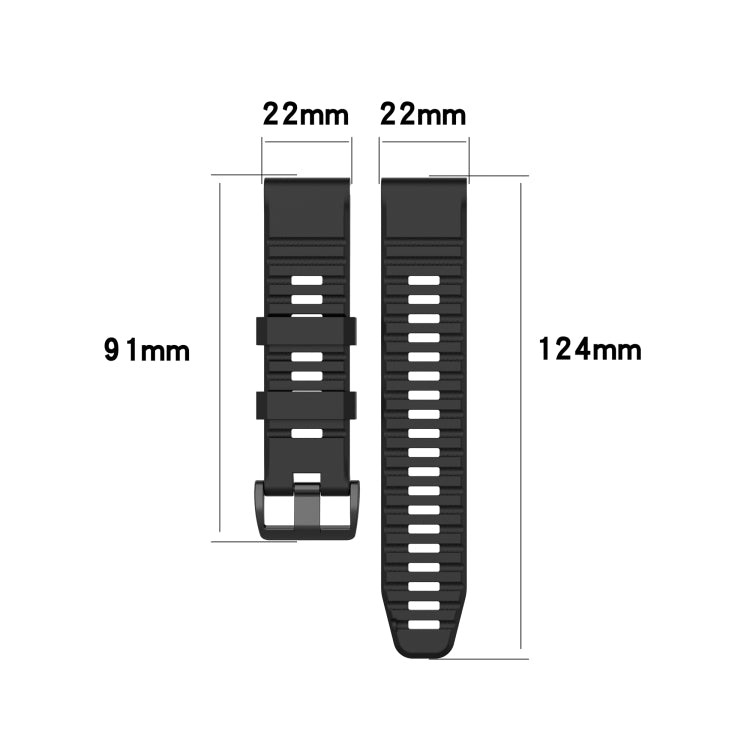 For Garmin Forerunner 935 Silicone Watch Band(Black) - Smart Wear by buy2fix | Online Shopping UK | buy2fix