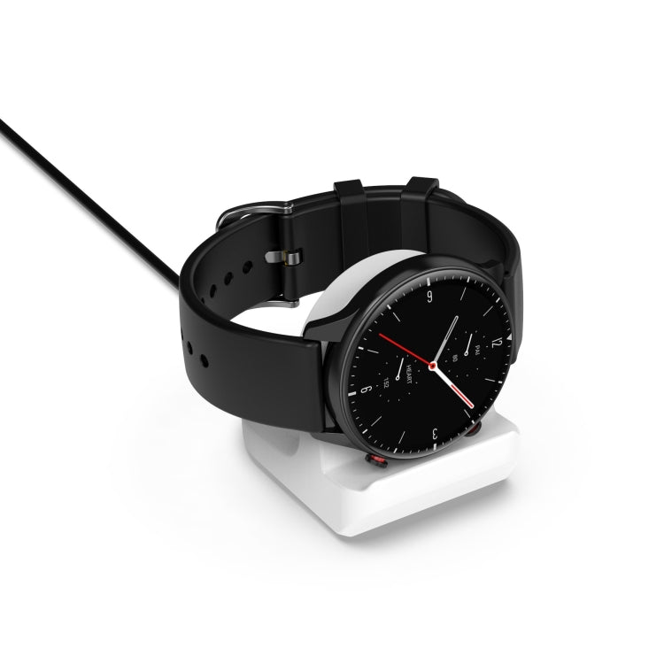 For Amazfit GTR 2 Smartwatch Silicone Charging Bracket(Black) - Smart Wear by buy2fix | Online Shopping UK | buy2fix