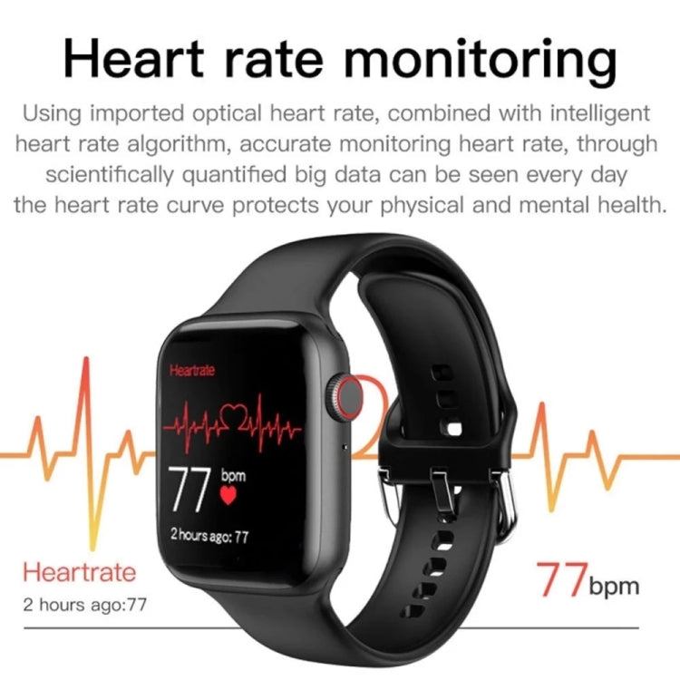 T500 Plus 1.54 inch Color Screen Smart Watch,Support Heart Rate Monitoring/Blood Pressure Monitoring(Black) - Smart Wear by buy2fix | Online Shopping UK | buy2fix