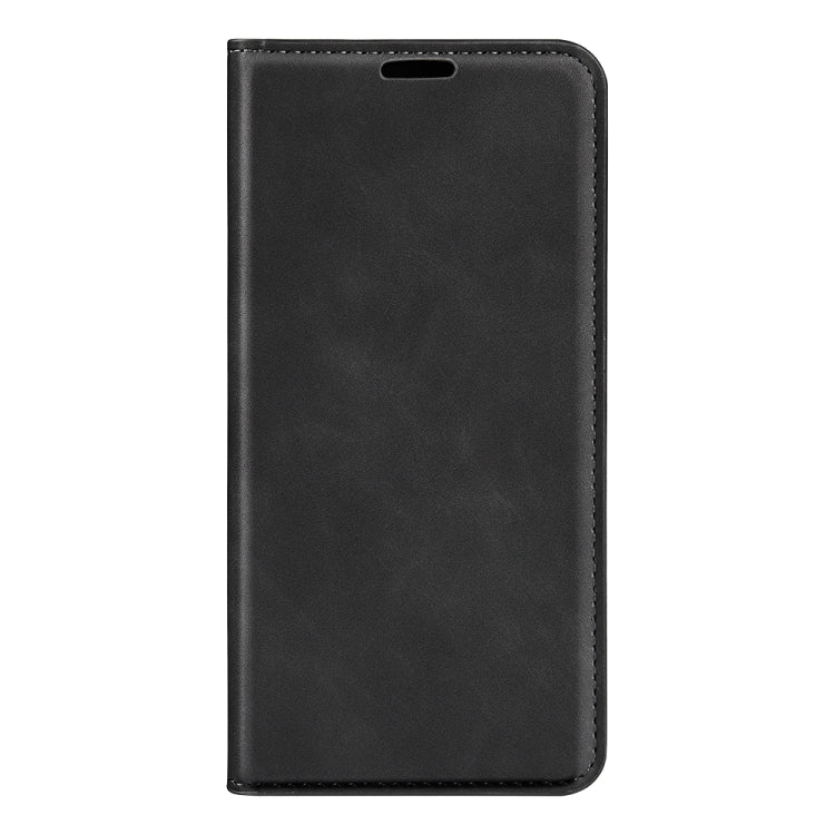 For Honor X30 / Magic 4 Lite Retro-skin Magnetic Suction Leather Phone Case(Black) - Honor Cases by buy2fix | Online Shopping UK | buy2fix