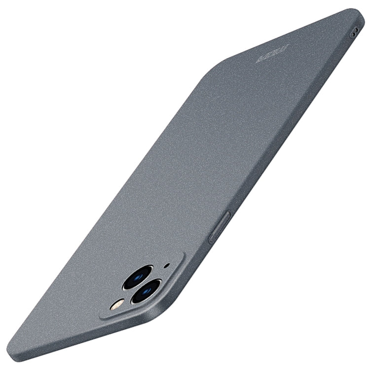 For iPhone 14 MOFI Fandun Series Frosted PC Ultra-thin Phone Case(Gray) - iPhone 14 Cases by MOFI | Online Shopping UK | buy2fix