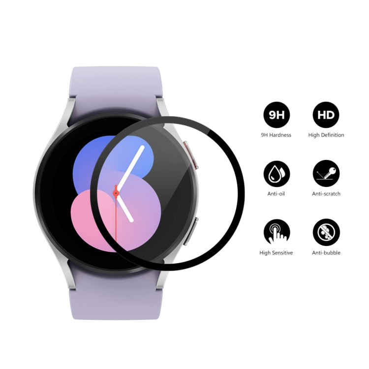 2 PCS For Samsung Galaxy Watch5 40mm ENKAY 9H Full Cover Tempered Glass Watch Film - Screen Protector by ENKAY | Online Shopping UK | buy2fix