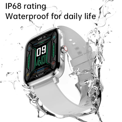 HK20 1.85 inch Color Screen Smart Watch,Support Heart Rate Monitoring/Blood Pressure Monitoring(Silver) - Smart Wear by buy2fix | Online Shopping UK | buy2fix