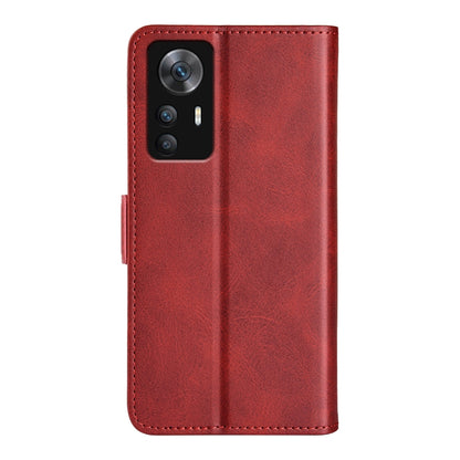 For Xiaomi 12T / 12T Pro / Redmi K50 Ultra Dual-side Magnetic Buckle Leather Phone Case(Red) - Xiaomi Cases by buy2fix | Online Shopping UK | buy2fix