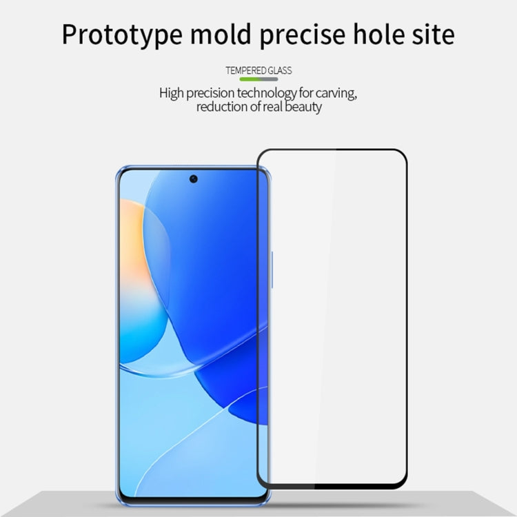 For Huawei Nova Y90 MOFI 9H 2.5D Full Screen Tempered Glass Film(Black) - Huawei Tempered Glass by MOFI | Online Shopping UK | buy2fix