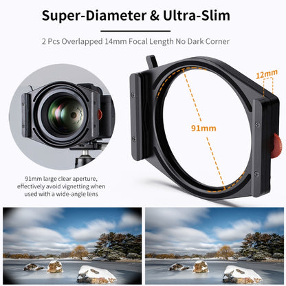 K&F CONCEPT SKU.1808 ND1000 GND8 Multi-Coated Neutral Density Filter with CPL Square Filter - Camera Accessories by buy2fix | Online Shopping UK | buy2fix