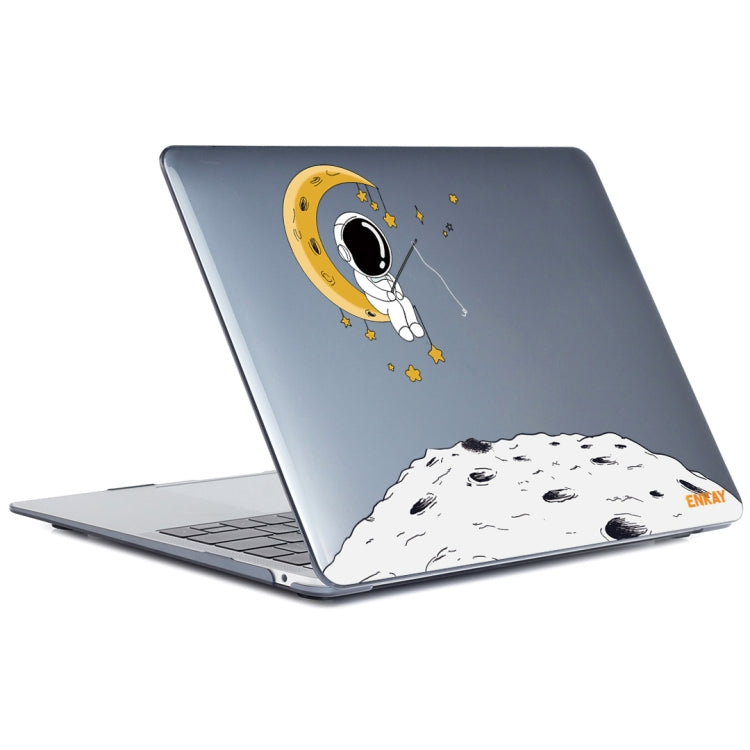 For MacBook Air 13.3 2018 A1932 ENKAY Hat-Prince 3 in 1 Spaceman Pattern Laotop Protective Crystal Case with TPU Keyboard Film / Anti-dust Plugs, Version:EU(Spaceman No.3) - MacBook Air Cases by ENKAY | Online Shopping UK | buy2fix