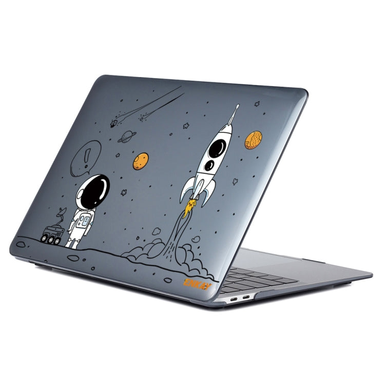 For MacBook Air 13.6 A2681 ENKAY Hat-Prince 3 in 1 Spaceman Pattern Laotop Protective Crystal Case with TPU Keyboard Film / Anti-dust Plugs, Version:US(Spaceman No.1) - MacBook Air Cases by ENKAY | Online Shopping UK | buy2fix