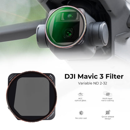 For DJI Mavic 3 / Mavic 3 Cine K&F Concept KF01.1855 Variable ND2-ND32 ND Filter - DJI & GoPro Accessories by K&F | Online Shopping UK | buy2fix