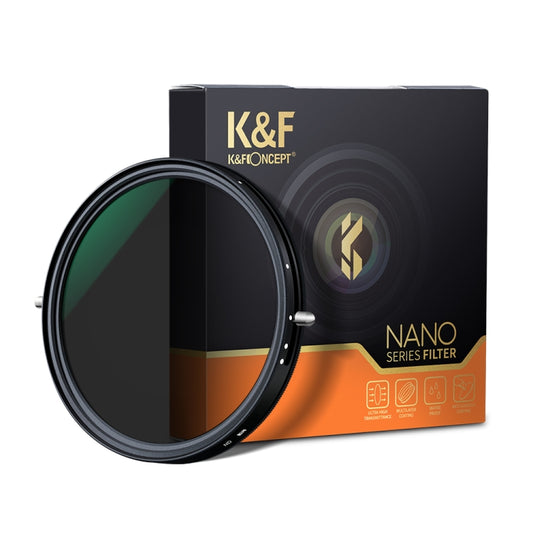 K&F CONCEPT KF01.1143 82mm ND2-ND32 Variable Fader 2 in 1 ND CPL Filter for Camera Lens - Camera Accessories by K&F | Online Shopping UK | buy2fix