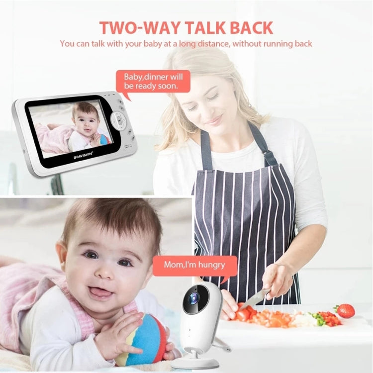 VB608 4.3 inch Wireless Video Baby Monitor IR LED Night Vision Intercom Surveillance Camera(US Plug) - Security by buy2fix | Online Shopping UK | buy2fix