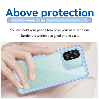 For Xiaomi Redmi 12C Colorful Series Acrylic + TPU Phone Case(Blue) - Xiaomi Cases by buy2fix | Online Shopping UK | buy2fix